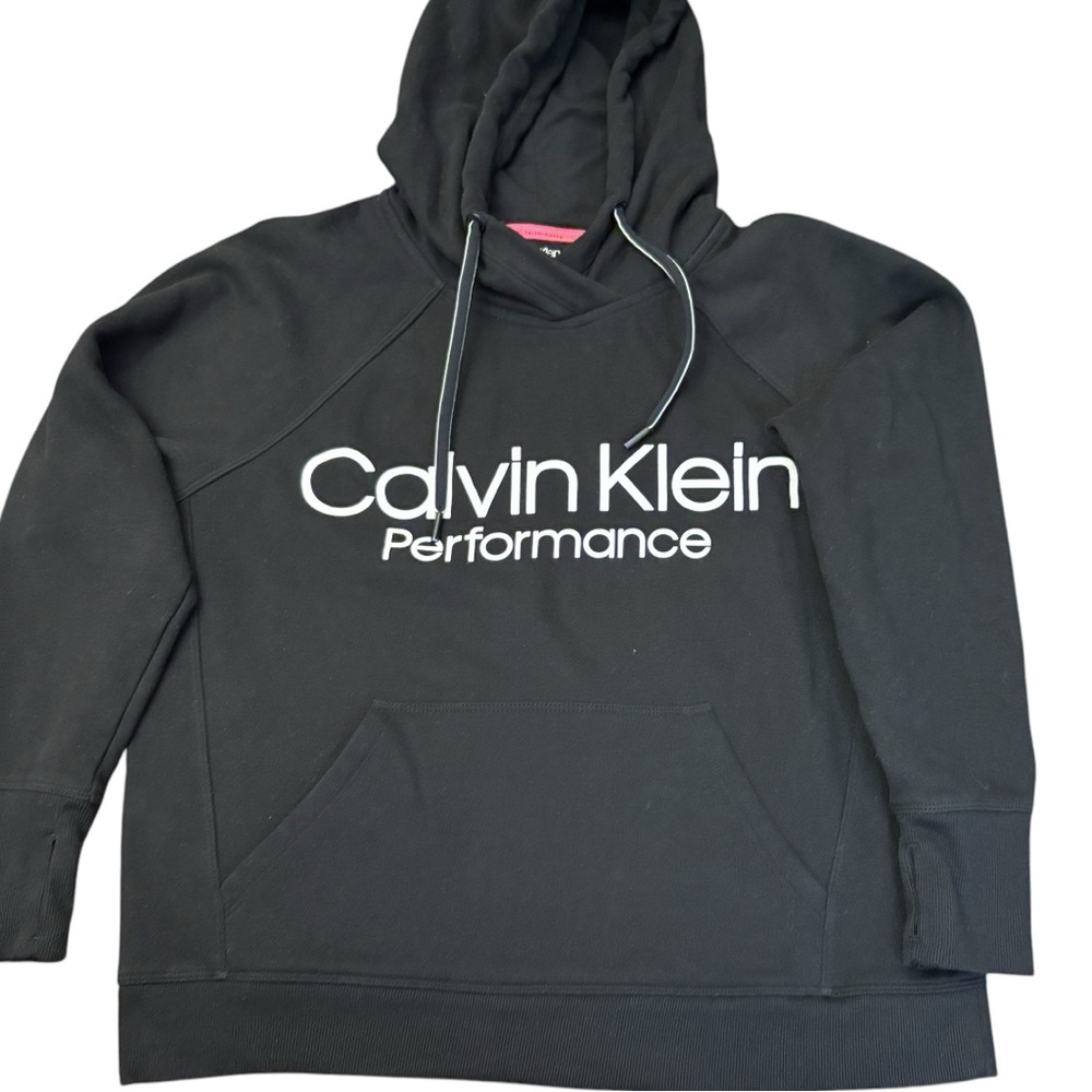 Calvin Klein Performance Hoodie Sweatshirt Black Small - Picture 2 of 8